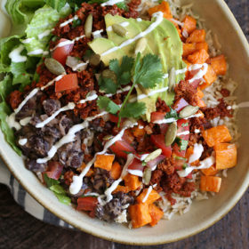 Veggie fried brown rice