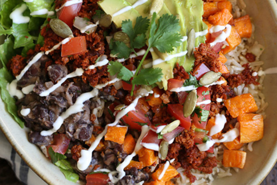 Veggie fried brown rice