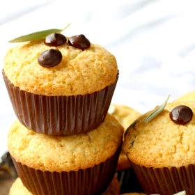 Chocolate hazelnut rice flour muffins