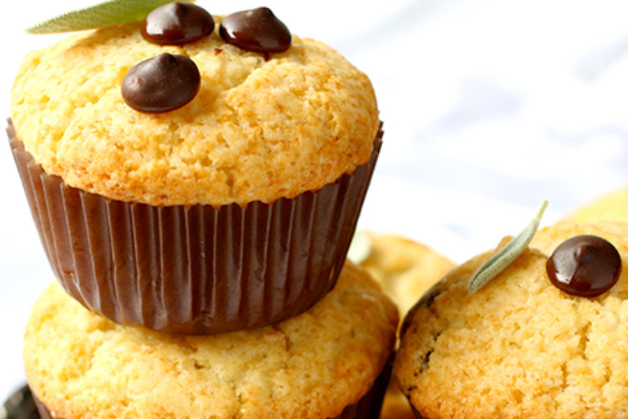 Chocolate hazelnut rice flour muffins